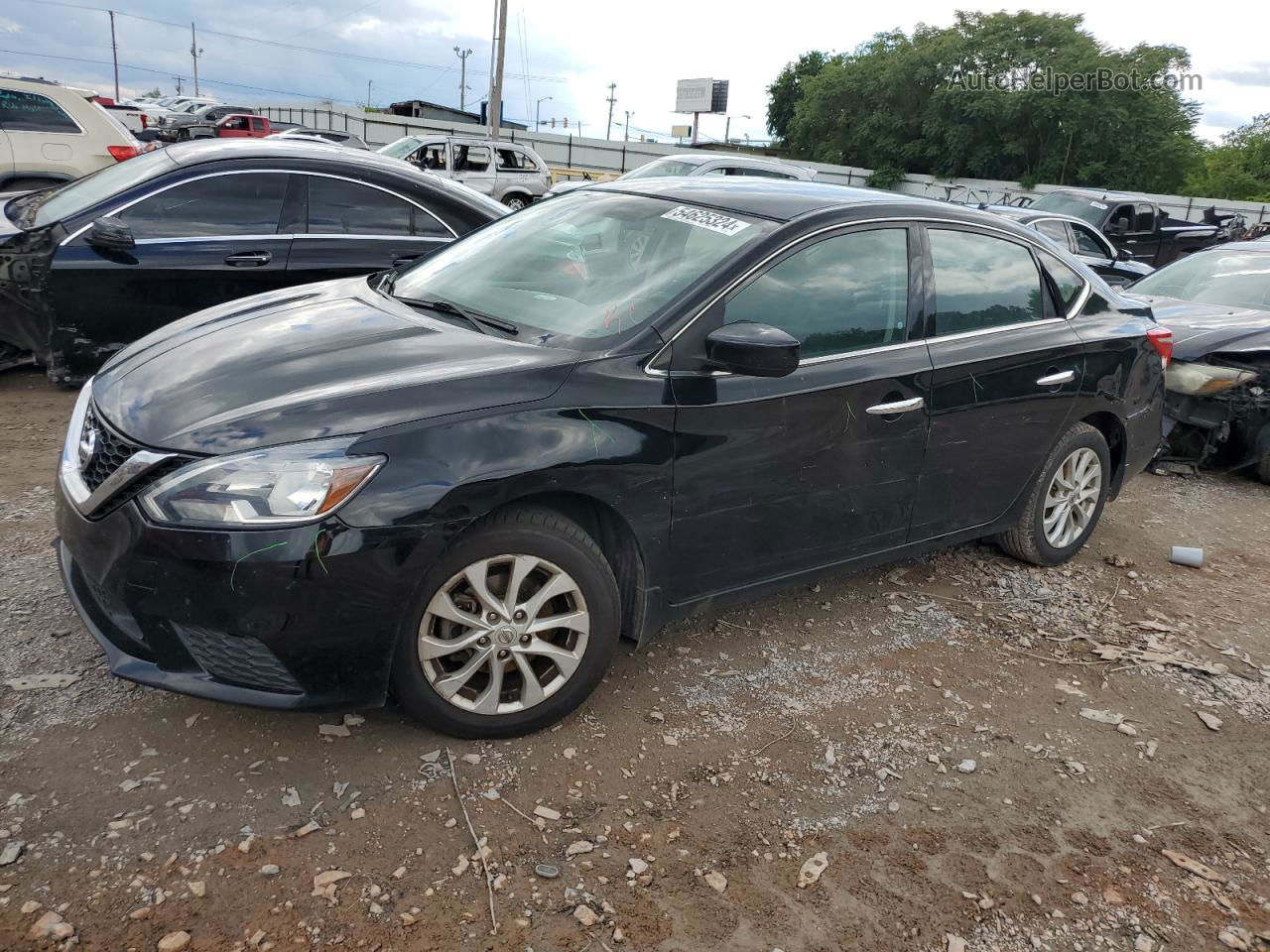 2018 Nissan Sentra S Black vin: 3N1AB7AP2JY301236