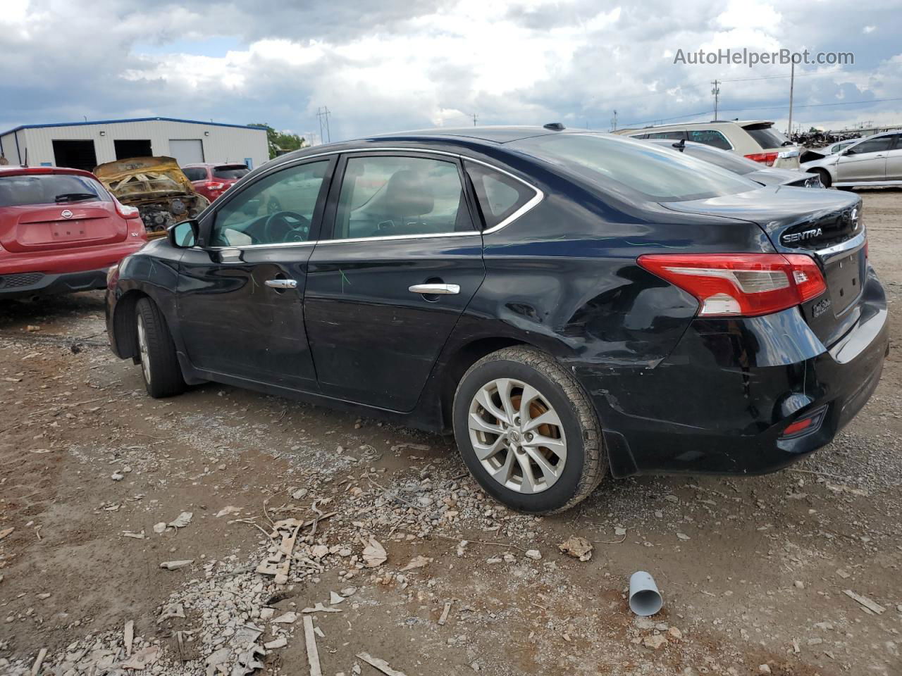 2018 Nissan Sentra S Black vin: 3N1AB7AP2JY301236