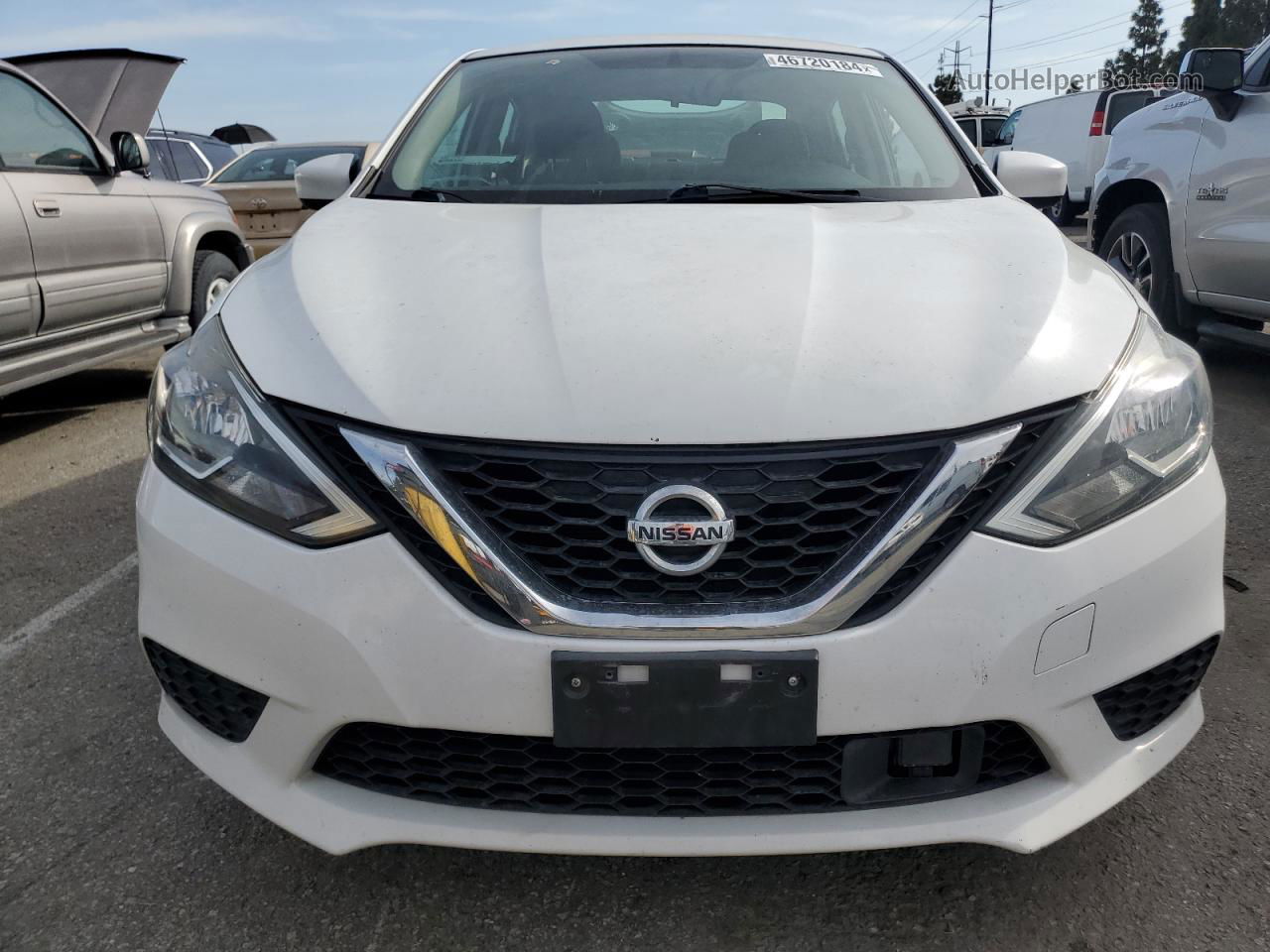 2018 Nissan Sentra S White vin: 3N1AB7AP2JY305058