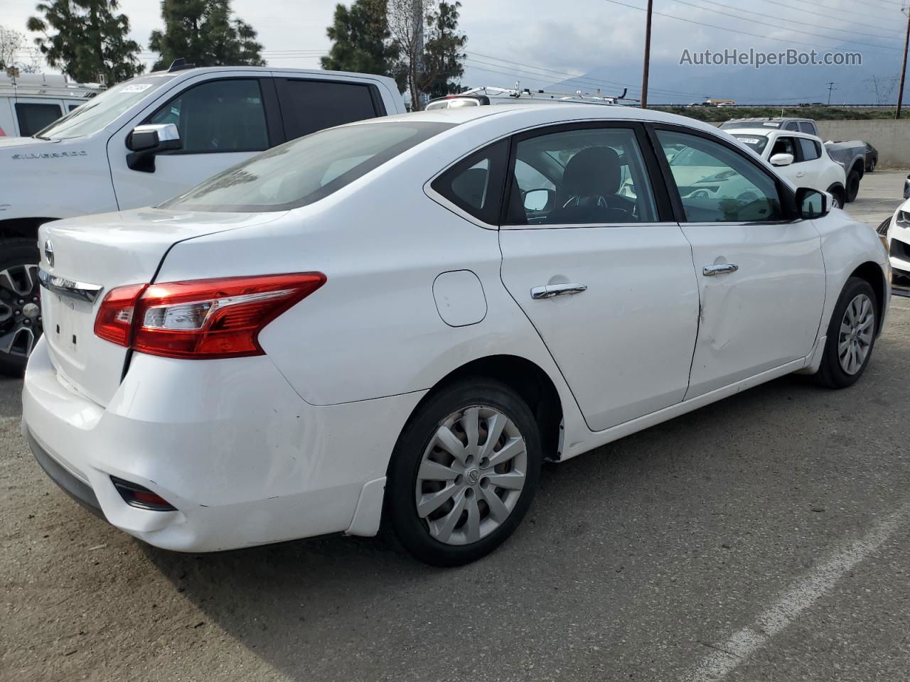 2018 Nissan Sentra S White vin: 3N1AB7AP2JY305058