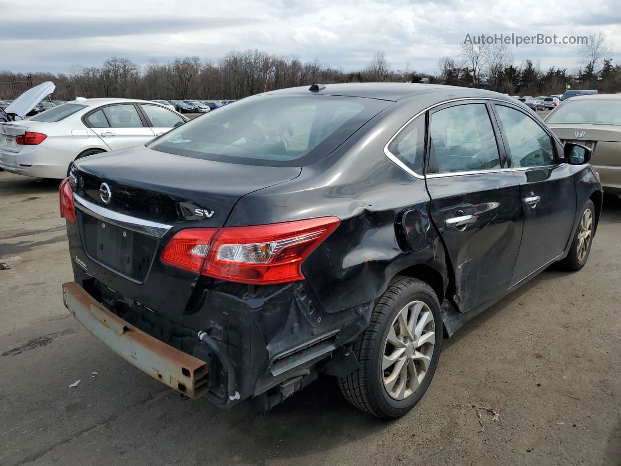 2018 Nissan Sentra S Black vin: 3N1AB7AP2JY305691