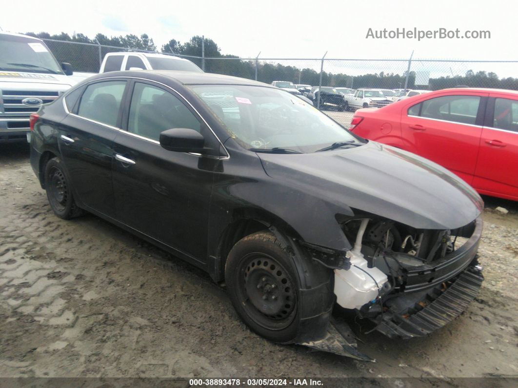 2018 Nissan Sentra S Black vin: 3N1AB7AP2JY306369