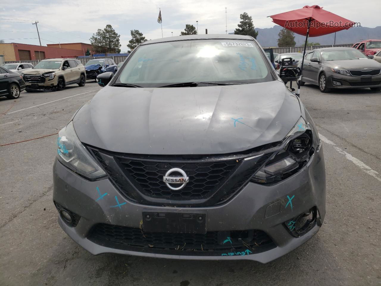 2018 Nissan Sentra S Gray vin: 3N1AB7AP2JY307330