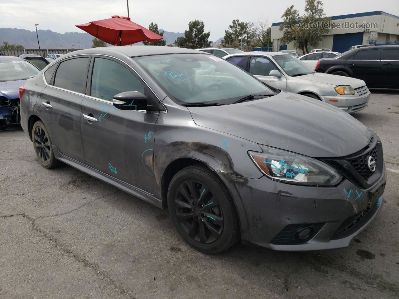 2018 Nissan Sentra S Gray vin: 3N1AB7AP2JY307330