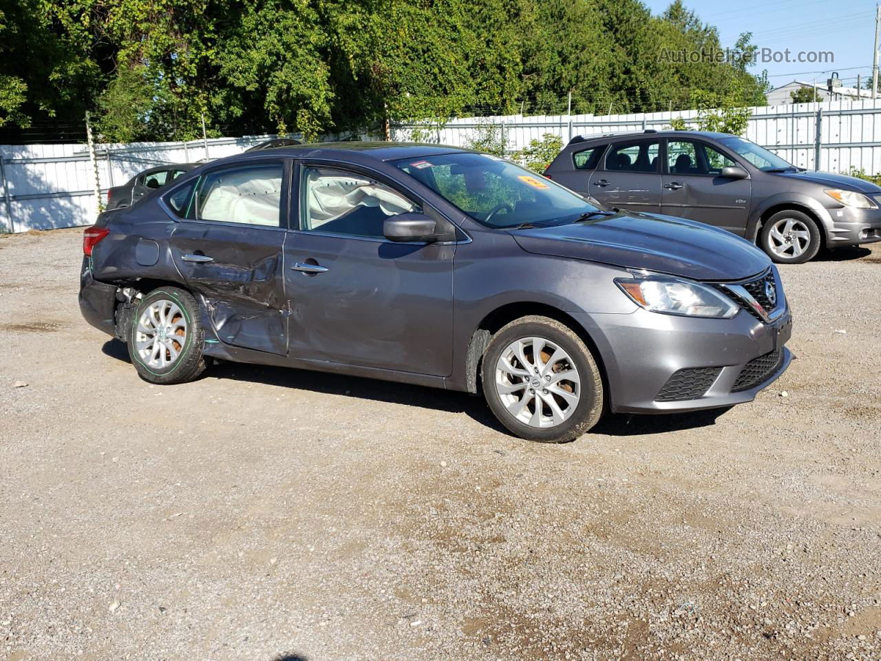 2018 Nissan Sentra S Gray vin: 3N1AB7AP2JY307618