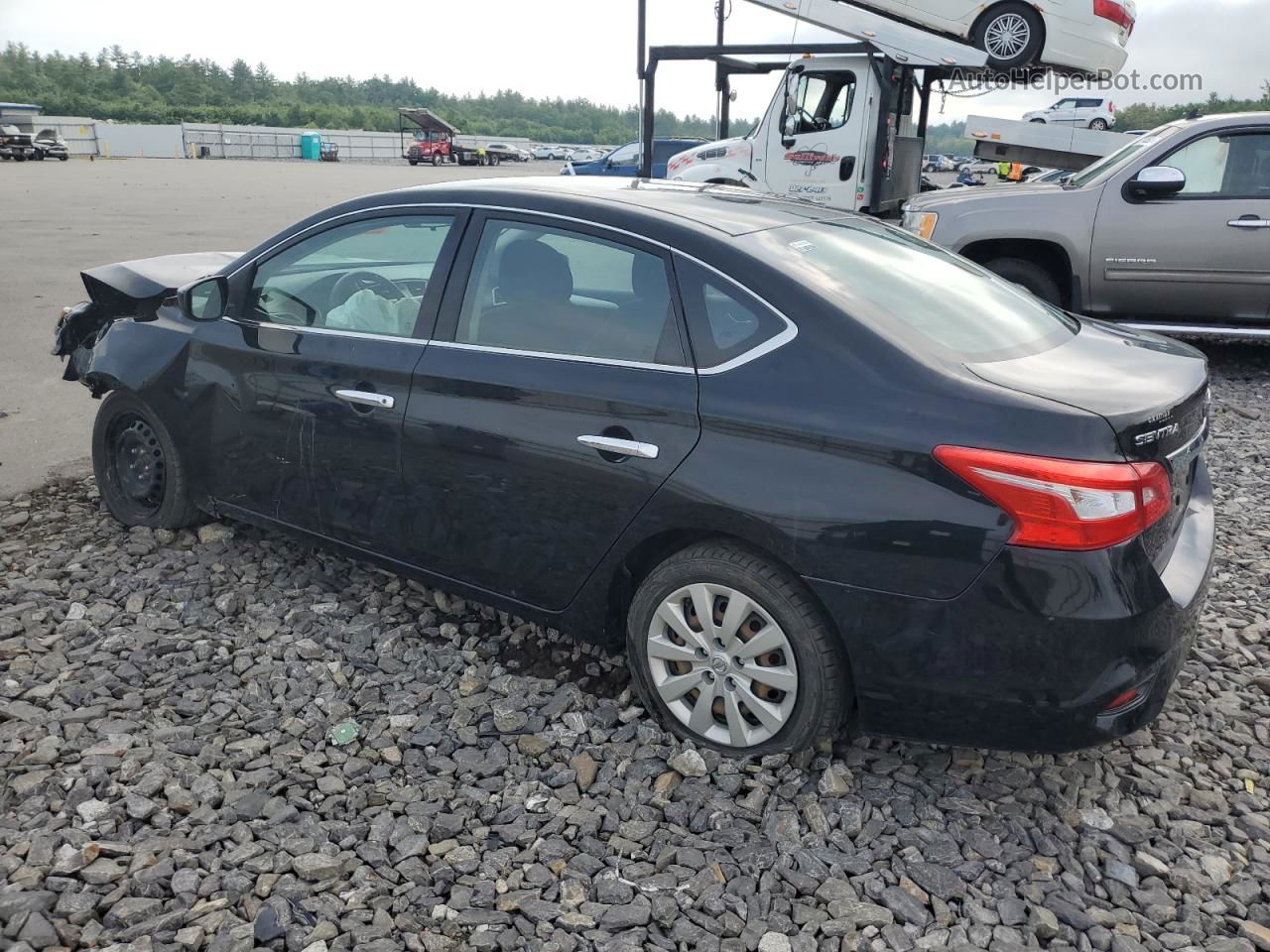 2018 Nissan Sentra S Black vin: 3N1AB7AP2JY307795