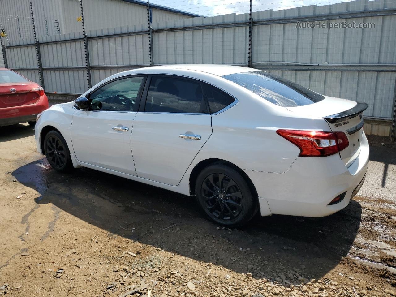 2018 Nissan Sentra S White vin: 3N1AB7AP2JY312995