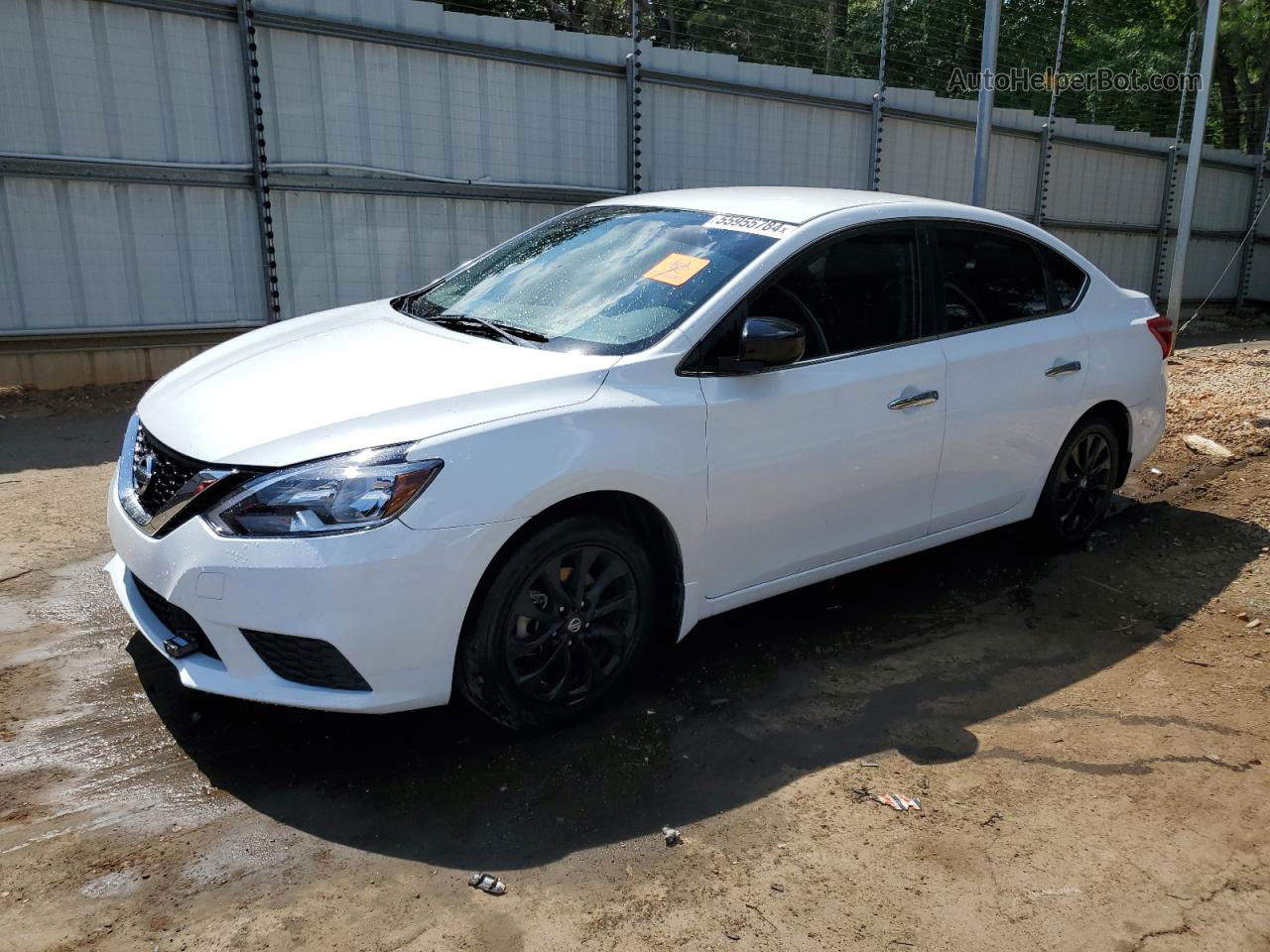 2018 Nissan Sentra S White vin: 3N1AB7AP2JY312995