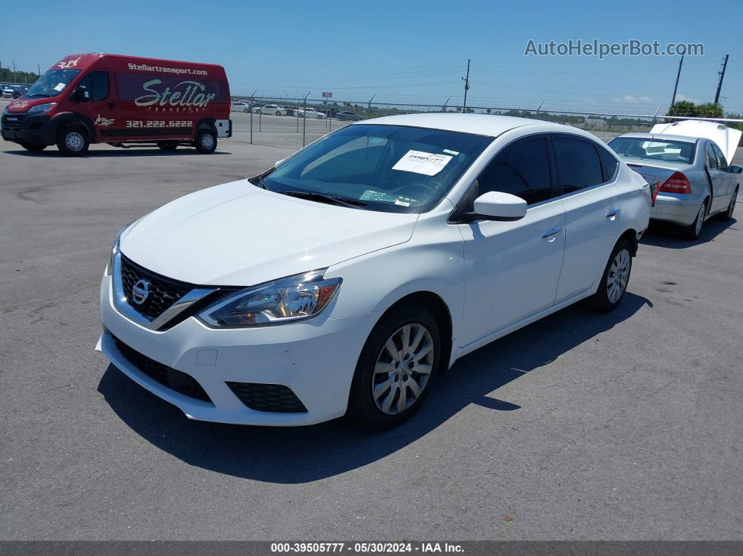 2018 Nissan Sentra S Белый vin: 3N1AB7AP2JY319428