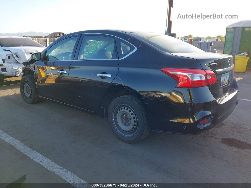 2018 Nissan Sentra S Черный vin: 3N1AB7AP2JY327772