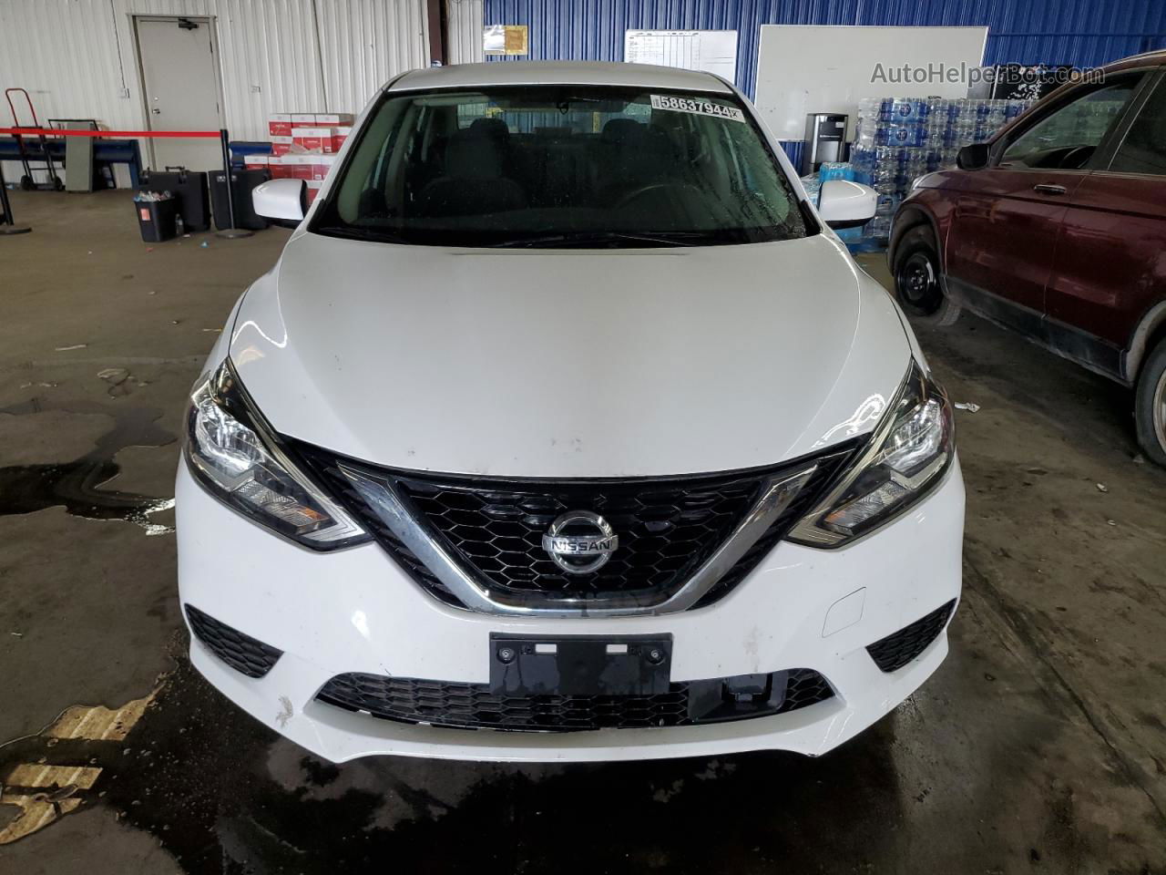 2018 Nissan Sentra S Белый vin: 3N1AB7AP2JY342448