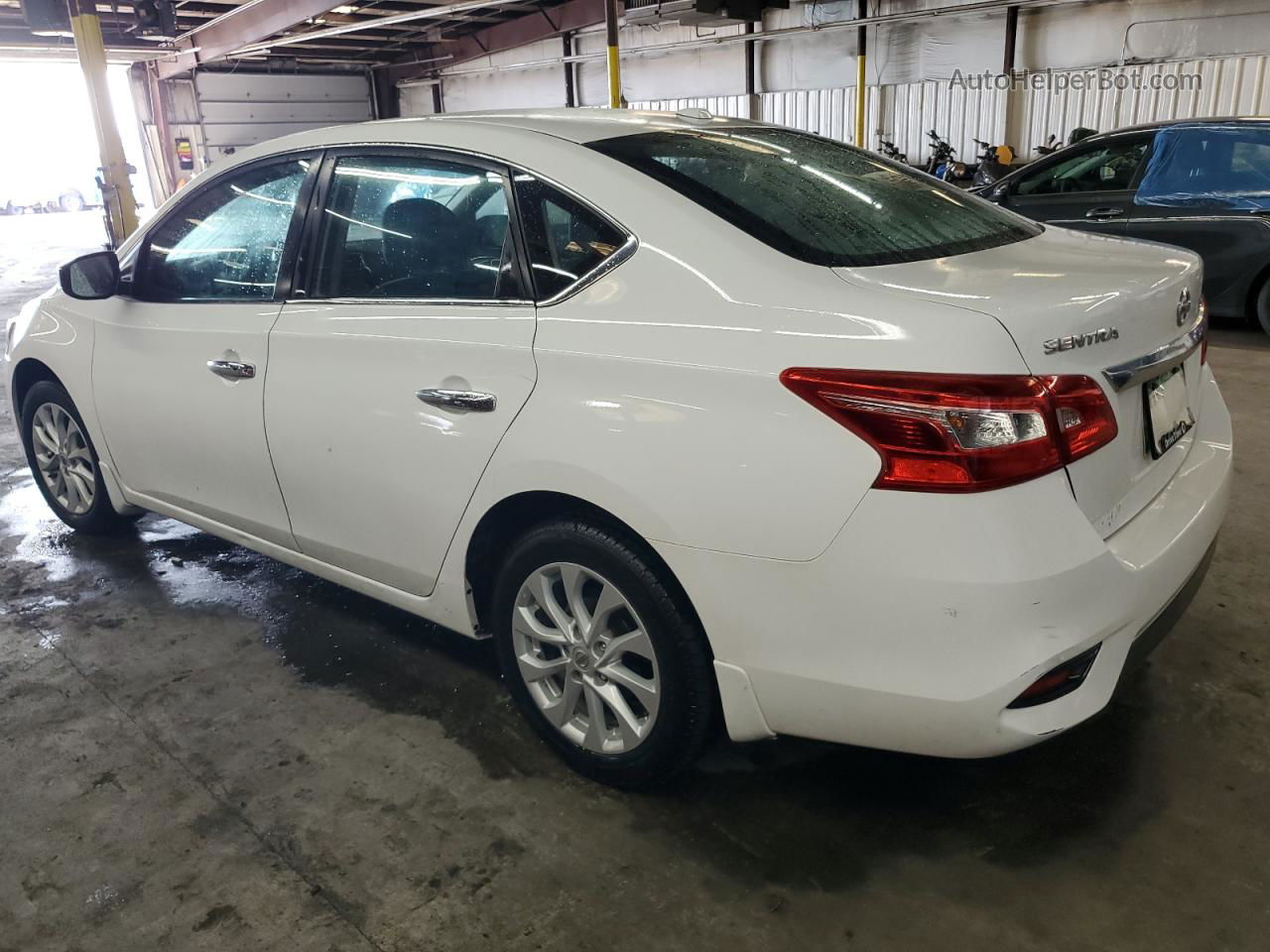 2018 Nissan Sentra S White vin: 3N1AB7AP2JY342448