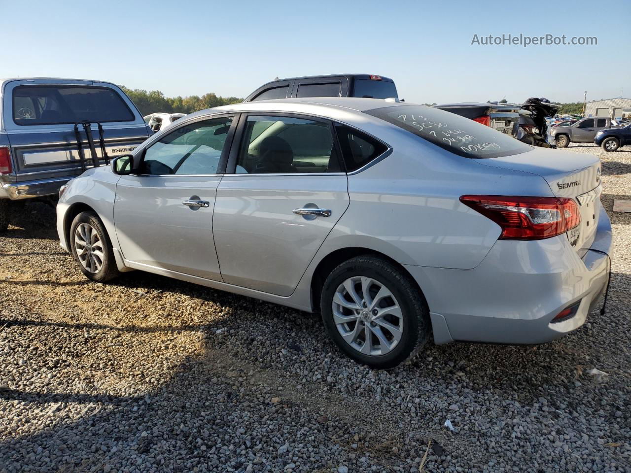 2018 Nissan Sentra S Silver vin: 3N1AB7AP2JY343471