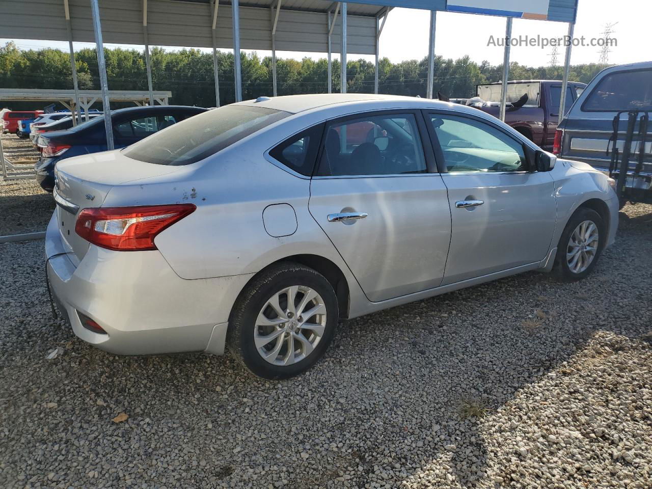 2018 Nissan Sentra S Silver vin: 3N1AB7AP2JY343471