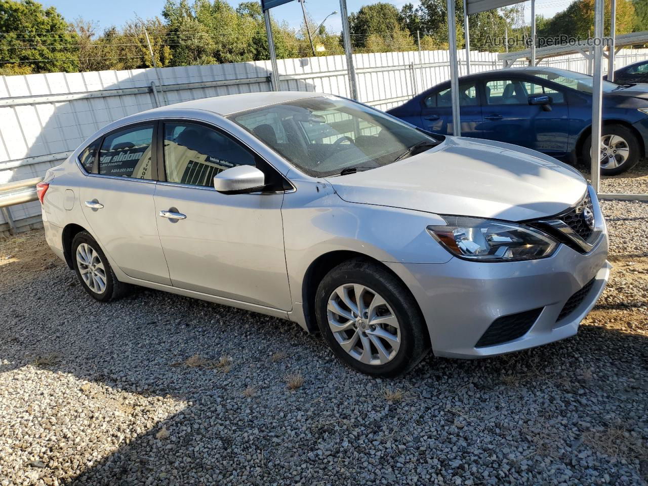 2018 Nissan Sentra S Silver vin: 3N1AB7AP2JY343471