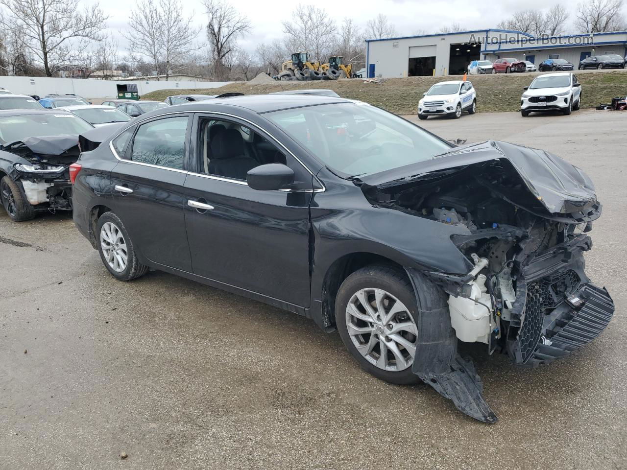 2019 Nissan Sentra S Black vin: 3N1AB7AP2KL607884