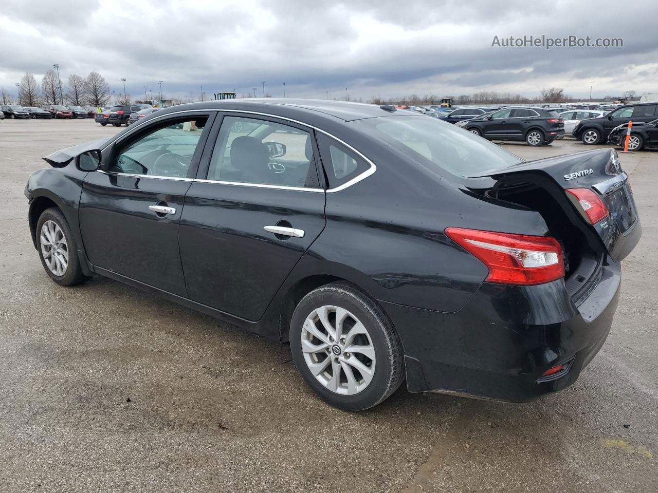 2019 Nissan Sentra S Black vin: 3N1AB7AP2KL607884