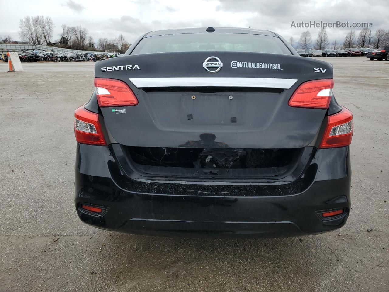 2019 Nissan Sentra S Black vin: 3N1AB7AP2KL607884