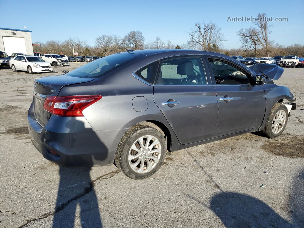 2019 Nissan Sentra S Gray vin: 3N1AB7AP2KL614155