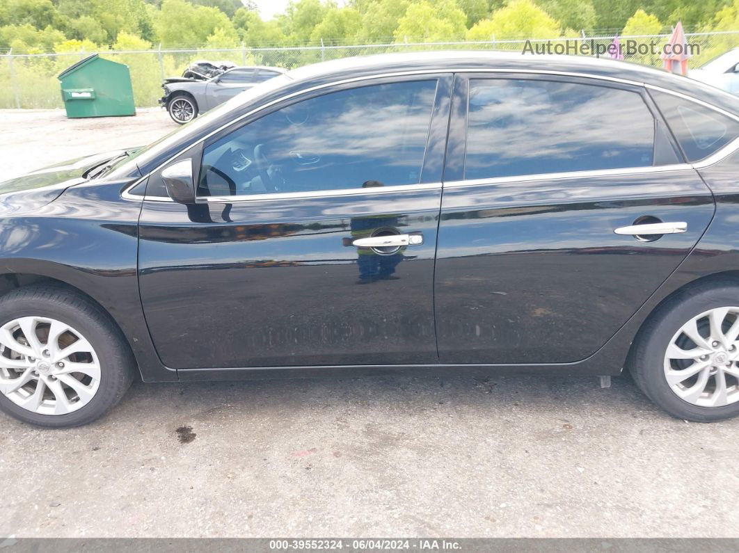 2019 Nissan Sentra Sv Black vin: 3N1AB7AP2KL624877