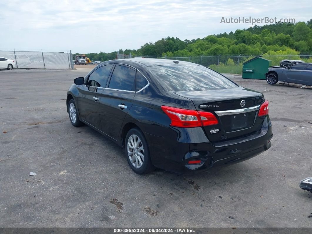 2019 Nissan Sentra Sv Черный vin: 3N1AB7AP2KL624877