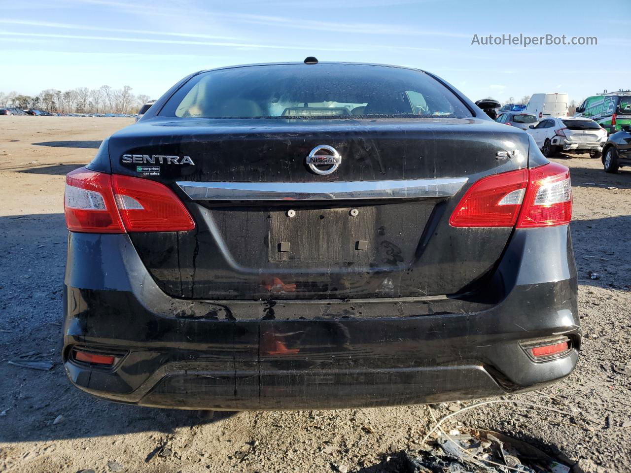 2019 Nissan Sentra S Black vin: 3N1AB7AP2KL625558