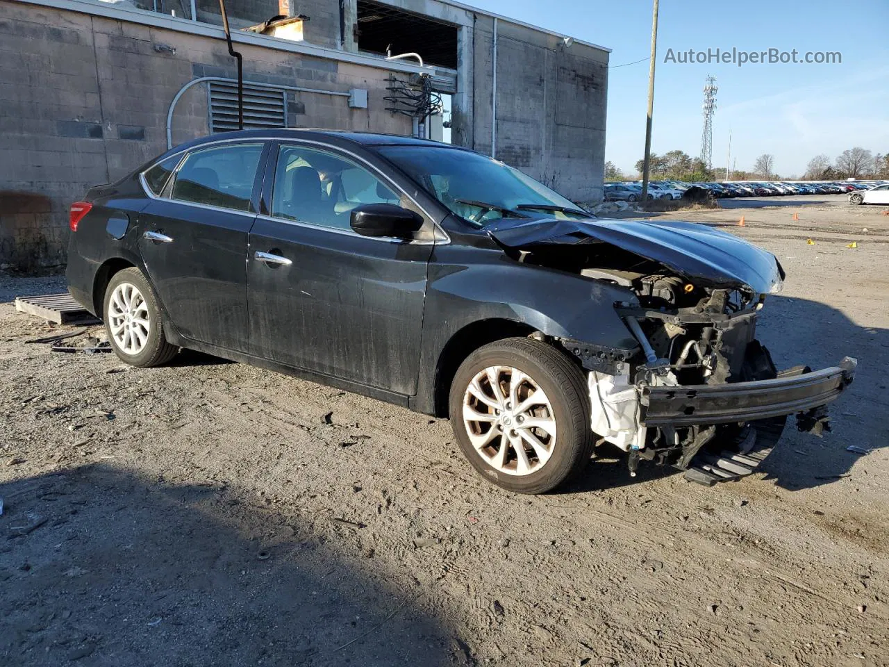 2019 Nissan Sentra S Black vin: 3N1AB7AP2KL625558