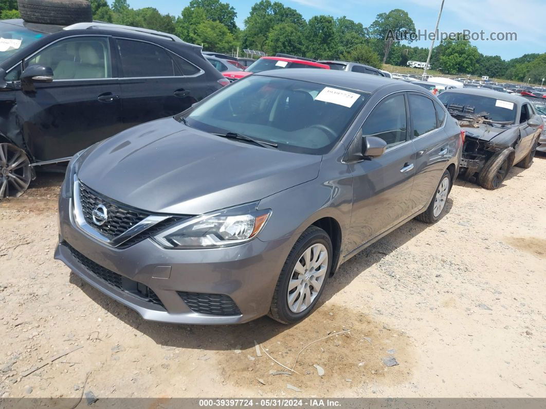 2019 Nissan Sentra S Gray vin: 3N1AB7AP2KY202739