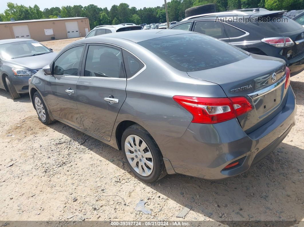 2019 Nissan Sentra S Gray vin: 3N1AB7AP2KY202739