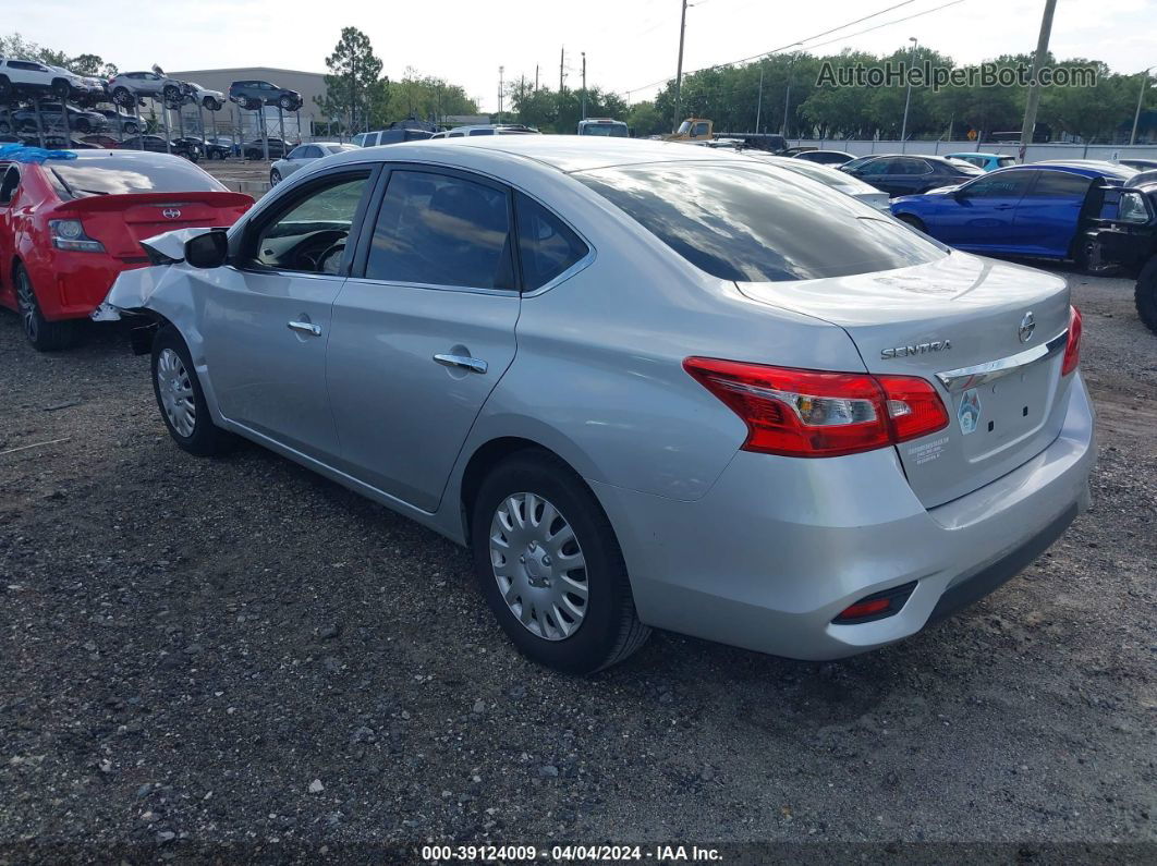 2019 Nissan Sentra S Silver vin: 3N1AB7AP2KY205303