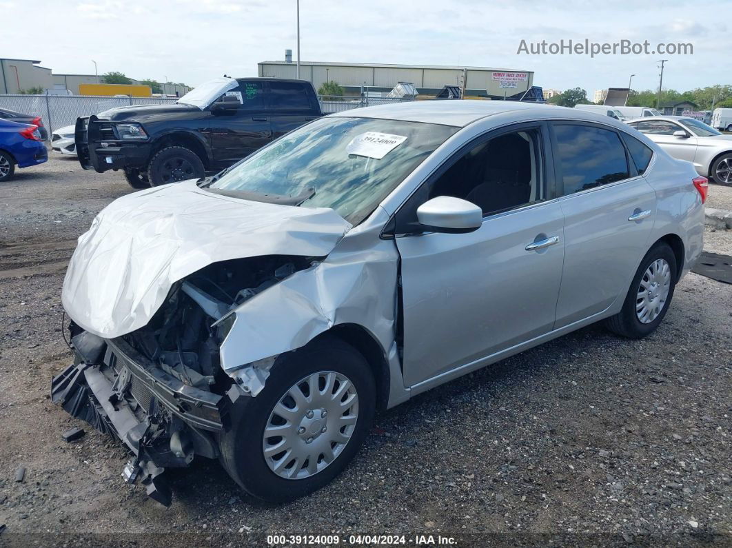 2019 Nissan Sentra S Silver vin: 3N1AB7AP2KY205303