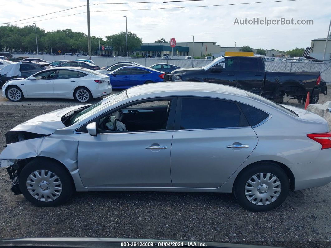 2019 Nissan Sentra S Silver vin: 3N1AB7AP2KY205303