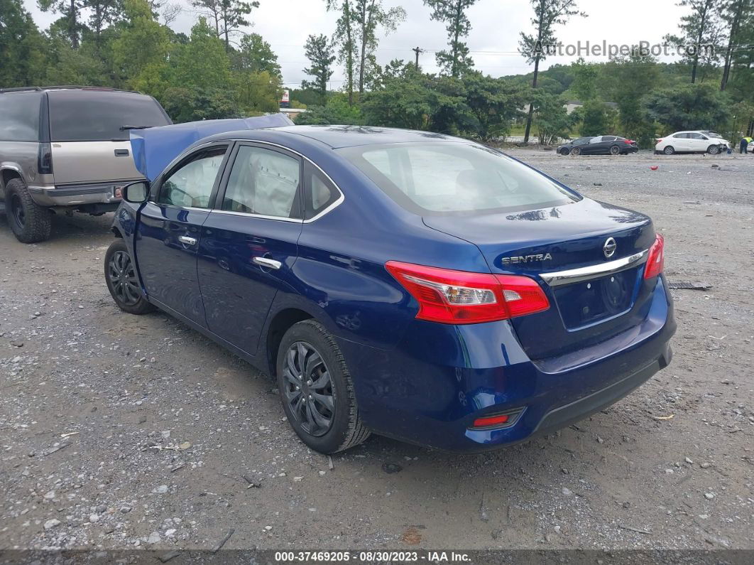 2019 Nissan Sentra S Blue vin: 3N1AB7AP2KY208122