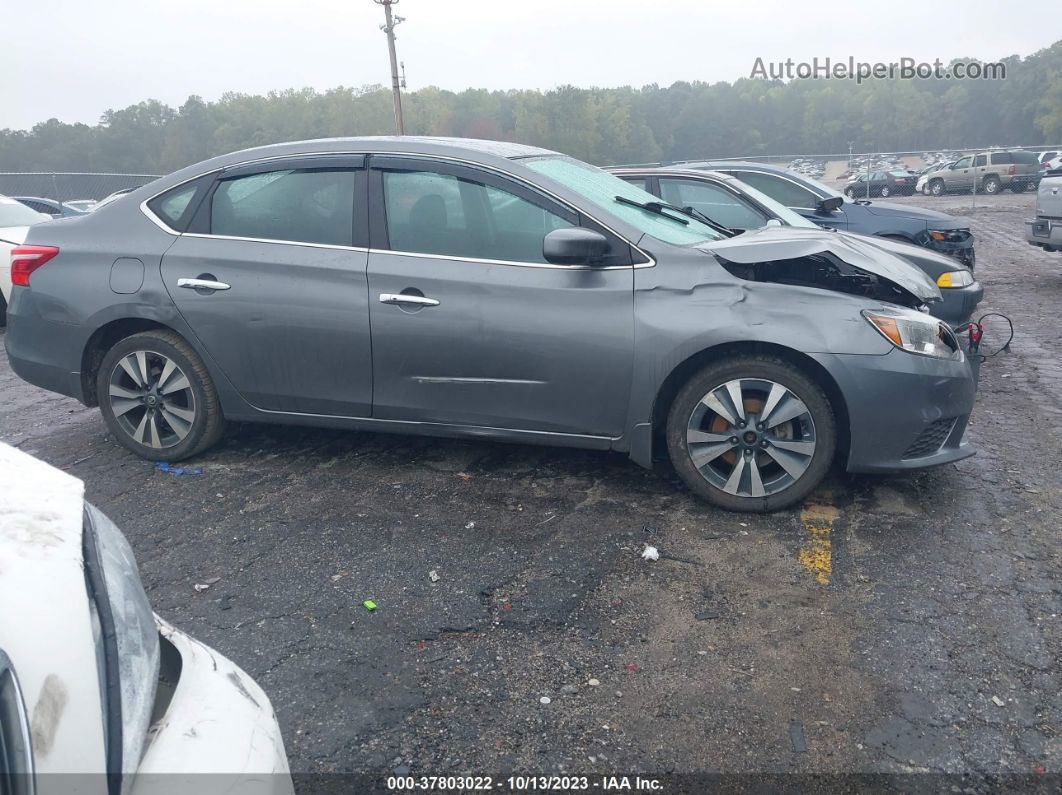 2019 Nissan Sentra Sv Gray vin: 3N1AB7AP2KY216950