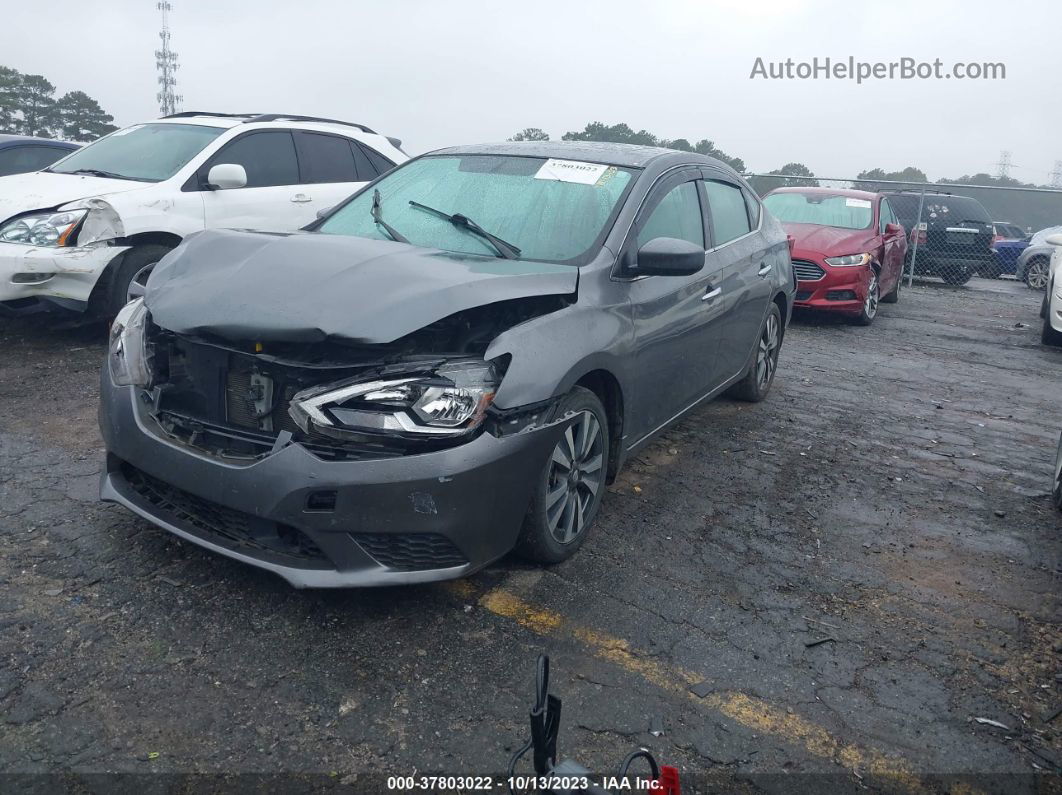 2019 Nissan Sentra Sv Gray vin: 3N1AB7AP2KY216950