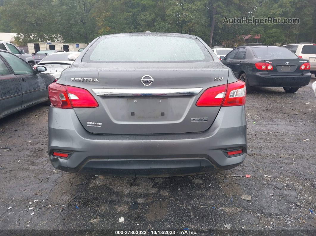 2019 Nissan Sentra Sv Gray vin: 3N1AB7AP2KY216950