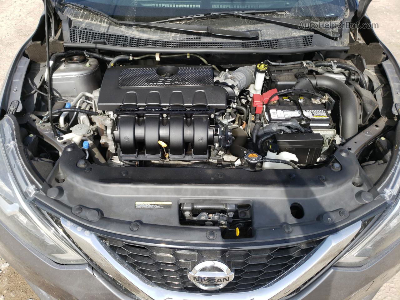 2019 Nissan Sentra S Серый vin: 3N1AB7AP2KY225762