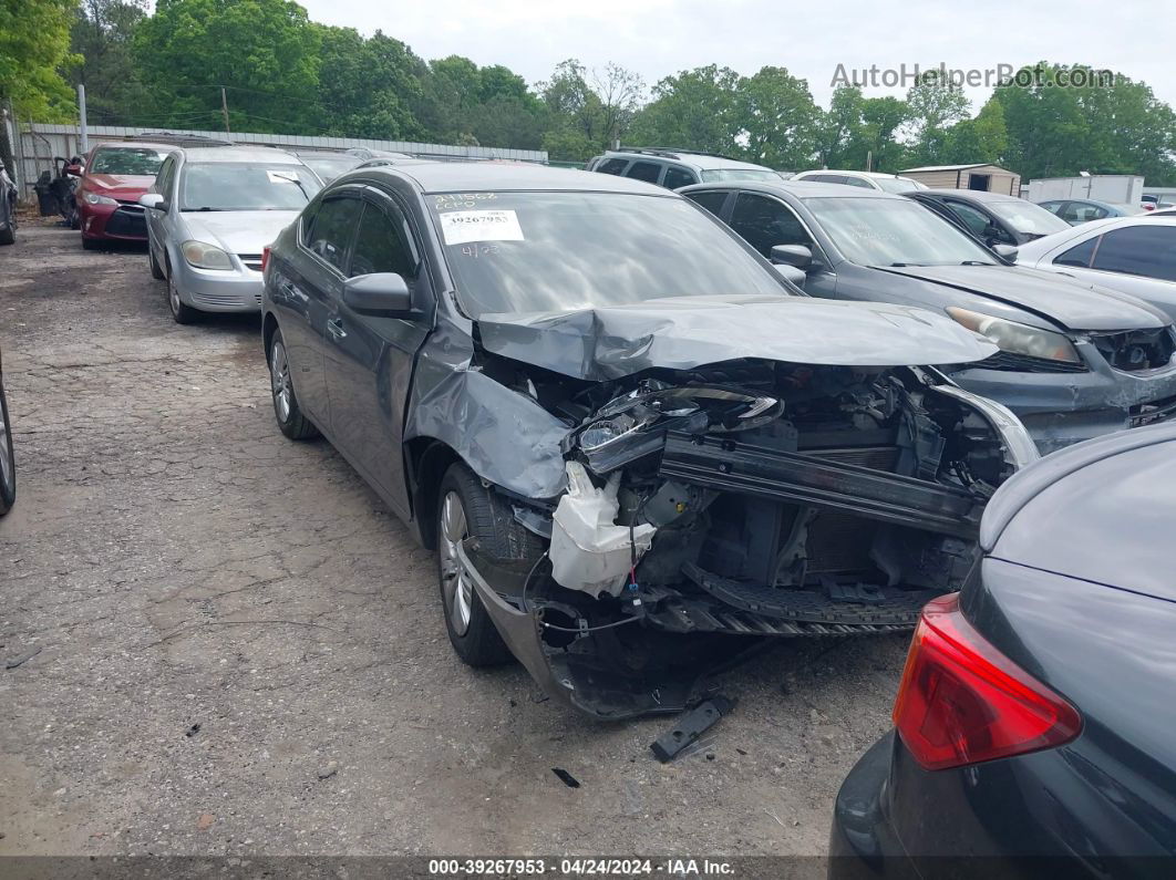 2019 Nissan Sentra S Серый vin: 3N1AB7AP2KY226216