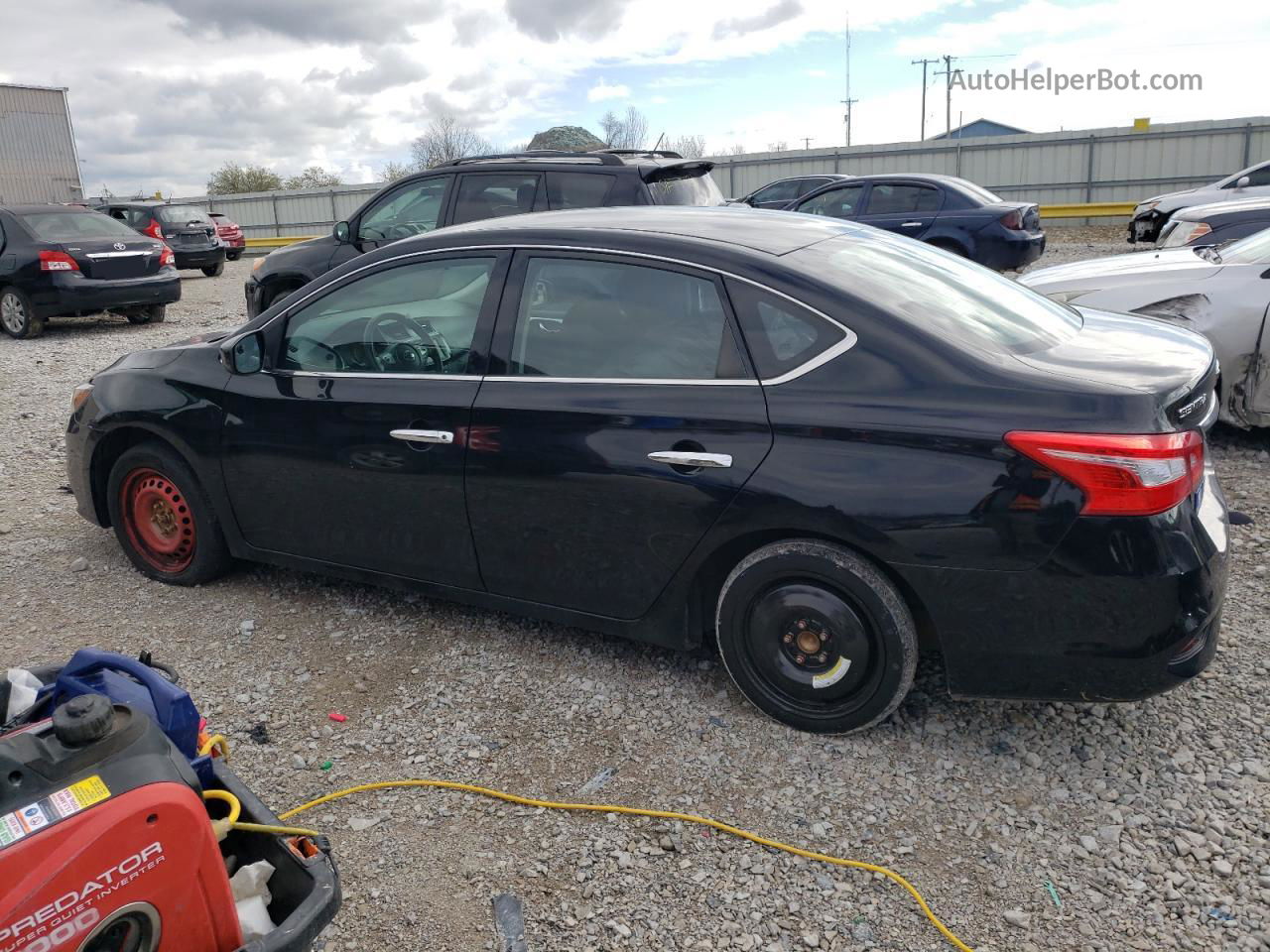 2019 Nissan Sentra S Black vin: 3N1AB7AP2KY233893