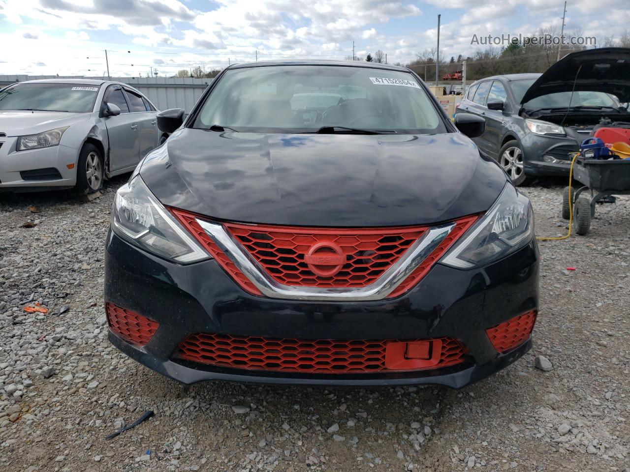 2019 Nissan Sentra S Черный vin: 3N1AB7AP2KY233893