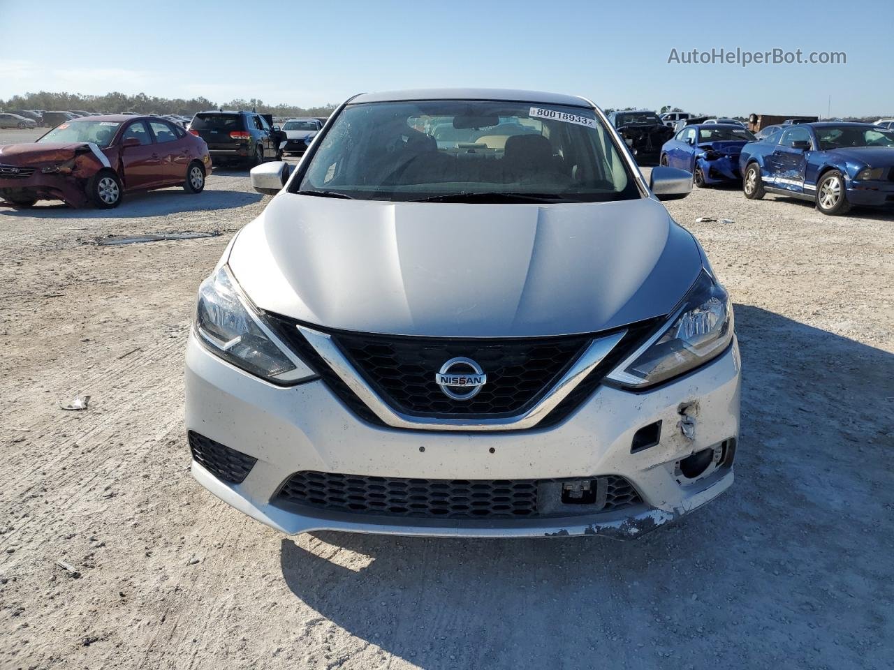 2019 Nissan Sentra S Silver vin: 3N1AB7AP2KY243467