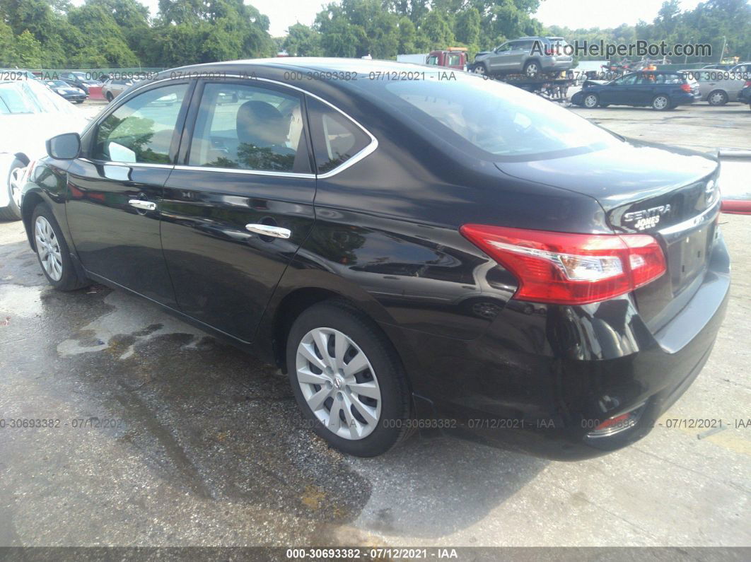 2019 Nissan Sentra S Black vin: 3N1AB7AP2KY256820