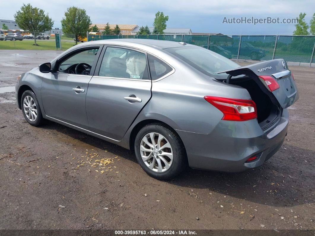 2019 Nissan Sentra Sv Gray vin: 3N1AB7AP2KY258227