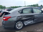 2019 Nissan Sentra Sv Gray vin: 3N1AB7AP2KY258227