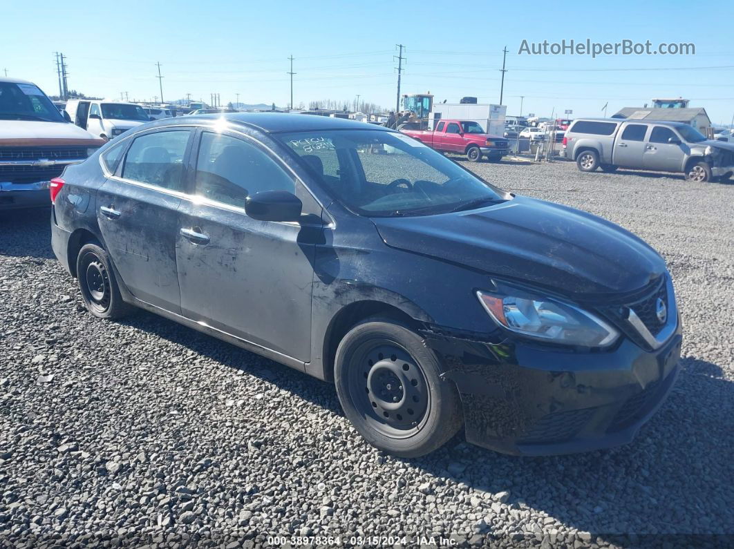 2019 Nissan Sentra S Черный vin: 3N1AB7AP2KY263377