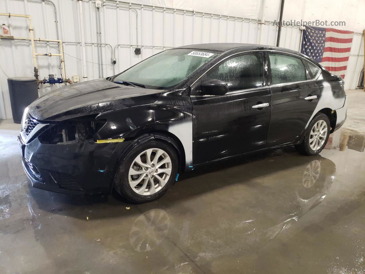 2019 Nissan Sentra S Black vin: 3N1AB7AP2KY266117