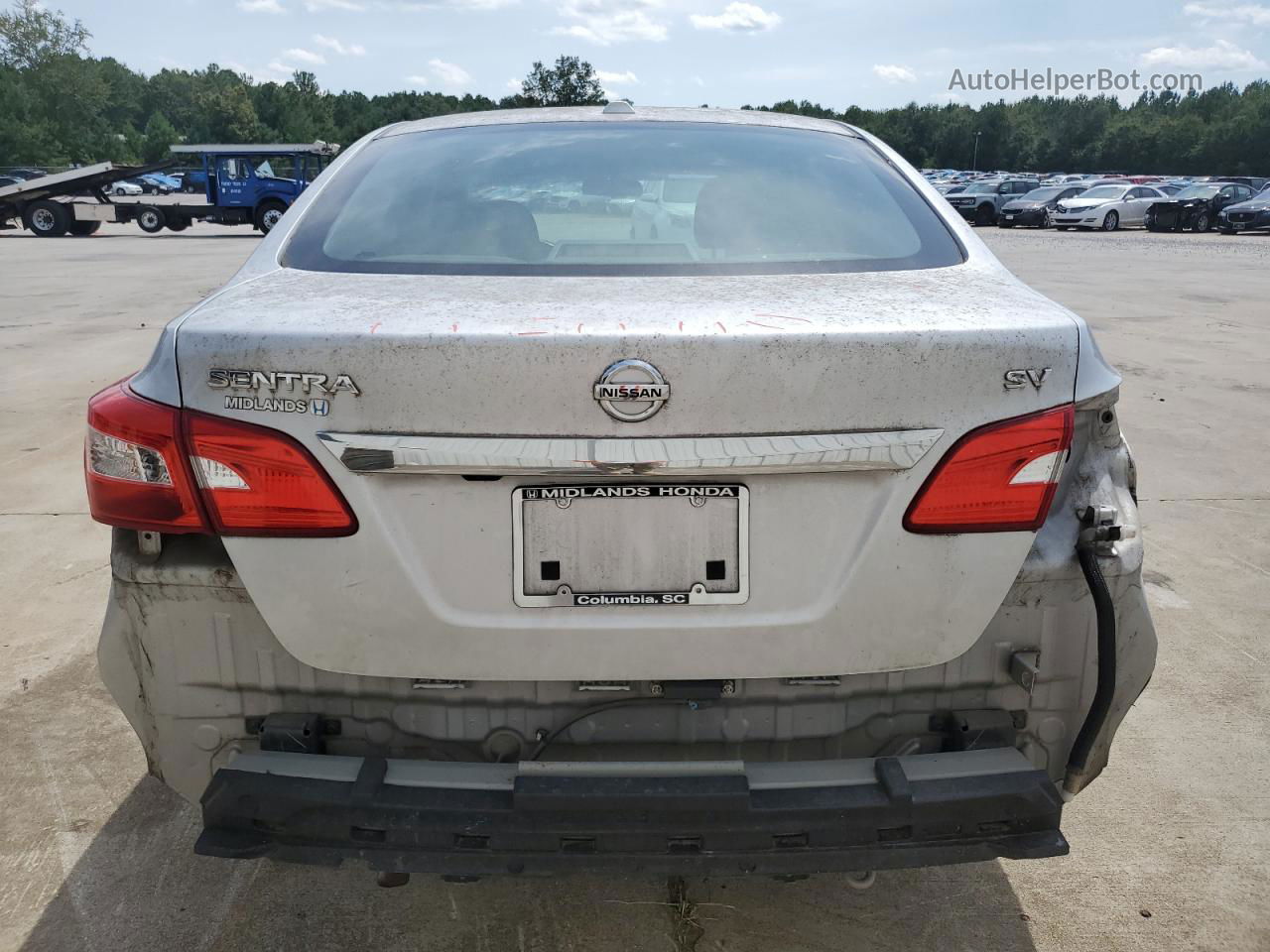 2019 Nissan Sentra S Silver vin: 3N1AB7AP2KY281409