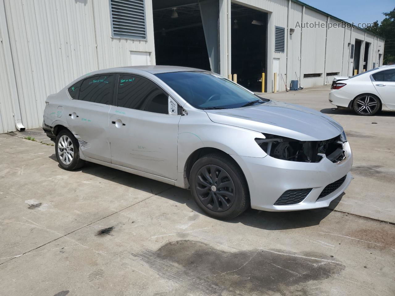 2019 Nissan Sentra S Silver vin: 3N1AB7AP2KY281409