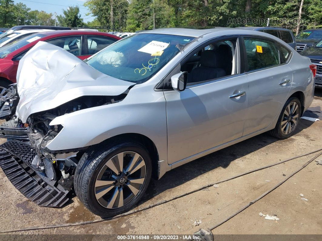 2019 Nissan Sentra Sv Серебряный vin: 3N1AB7AP2KY284634