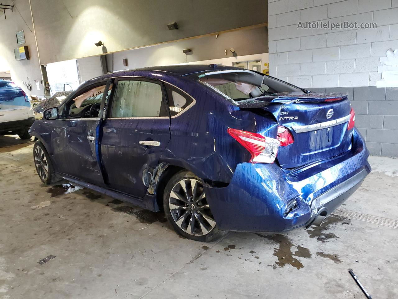 2019 Nissan Sentra S Blue vin: 3N1AB7AP2KY289302